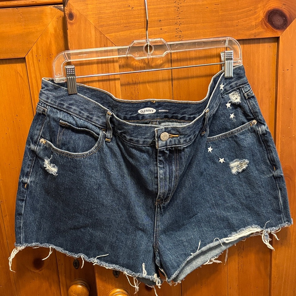 Old Navy Women's Jean Shorts - Dark Blue